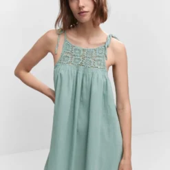 Robe Empiècements Crochet