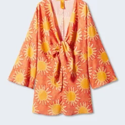 Robe Imprimée Détail Nœud 15 Robe Imprimée Détail Nœud -Promos Chaudine Magasin 57050384 20 B