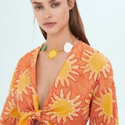 Robe Imprimée Détail Nœud 11 Robe Imprimée Détail Nœud -Promos Chaudine Magasin 57050384 20 D1