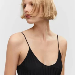 Robe Plissée Cordon -Promos Chaudine Magasin 57050483 99 D1