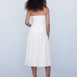 Robe Drapée Détail Métallique -Promos Chaudine Magasin 57050484 02 R