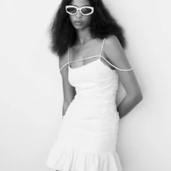 Robe Froncée Bretelles