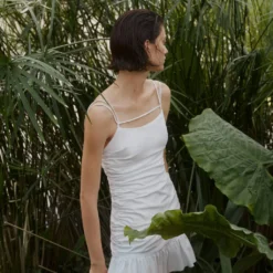 Robe Froncée Bretelles -Promos Chaudine Magasin 57050486 02 D6