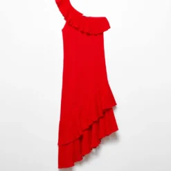 Robe Asymétrique Volants 13 Robe Asymétrique Volants -Promos Chaudine Magasin 57053814 70 B