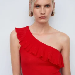 Robe Asymétrique Volants 10 Robe Asymétrique Volants -Promos Chaudine Magasin 57053814 70 D1