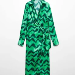 Robe Chemise Satinée Imprimée -Promos Chaudine Magasin 57053820 43 B