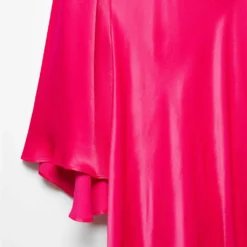 Robe Satinée Manches Cloche -Promos Chaudine Magasin 57053823 88 D8