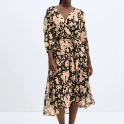Robe Fluide à Imprimé Floral -Promos Chaudine Magasin 57055981 08 D3