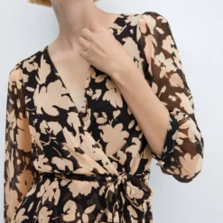 Robe Fluide à Imprimé Floral -Promos Chaudine Magasin 57055981 08 D6