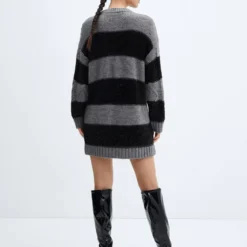 Robe Pull Rayures -Promos Chaudine Magasin 57057753 92 R