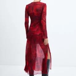 Robe En Gaze à Fleurs -Promos Chaudine Magasin 57057762 70 R