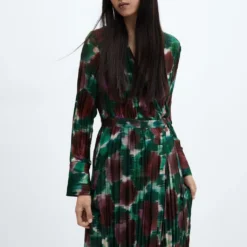 Robe Cache-cœur Plissée