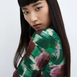 Robe Cache-cœur Plissée -Promos Chaudine Magasin 57058278 43 D1