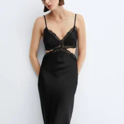 Robe Détails Dentelle