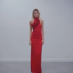 Robe Maxifleurs Fendue -Promos Chaudine Magasin 57061178 70 99999999 01