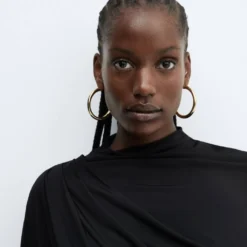 Robe Maille Détail Drapé 16 Robe Maille Détail Drapé -Promos Chaudine Magasin 57063809 99 D4