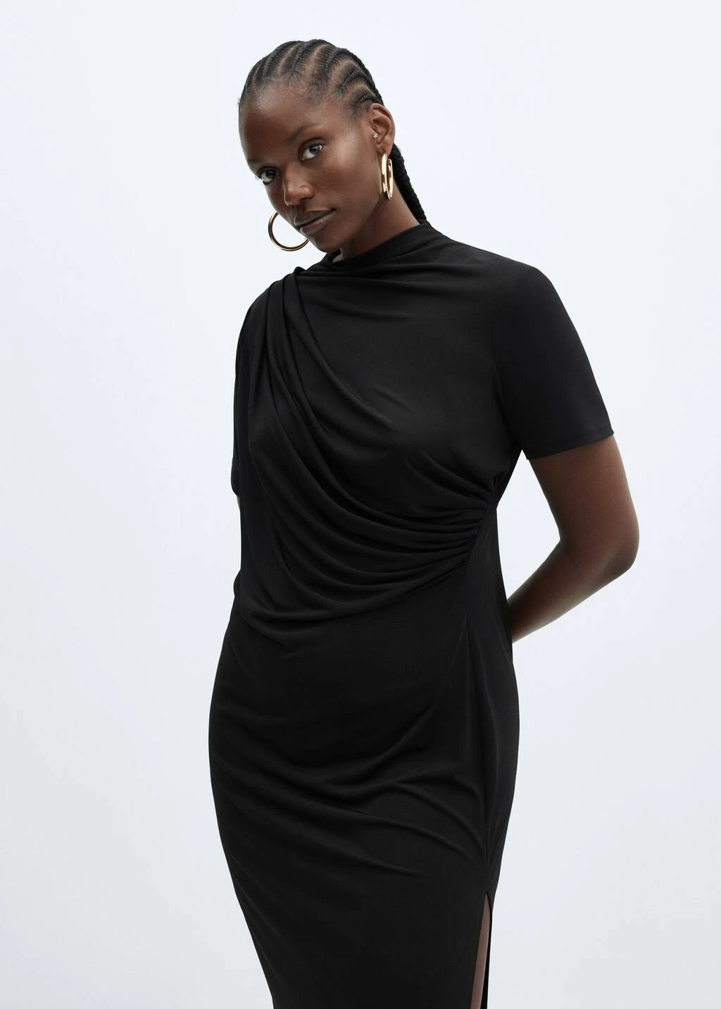 Robe Maille Détail Drapé 8 Robe Maille Détail Drapé – Image 8