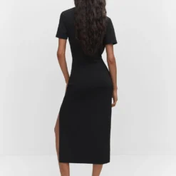 Robe Maille Détail Drapé 12 Robe Maille Détail Drapé -Promos Chaudine Magasin 57063809 99 R