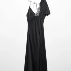 Robe Style Lingerie Manche Asymétrique -Promos Chaudine Magasin 57063816 99 B