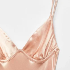 Robe Style Lingerie Satinée -Promos Chaudine Magasin 57063818 80 D8