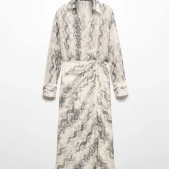 Robe Lyocell En Imprimé Serpent -Promos Chaudine Magasin 57063819 02 B