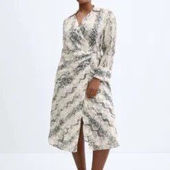 Robe Lyocell En Imprimé Serpent -Promos Chaudine Magasin 57063819 02 D3