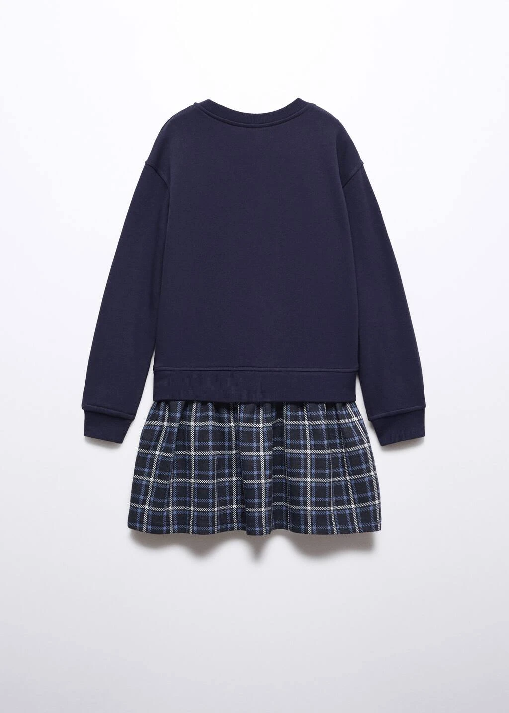 Robe Sweat-shirt Jupe Carreaux 4 Robe Sweat-shirt Jupe Carreaux – Image 4