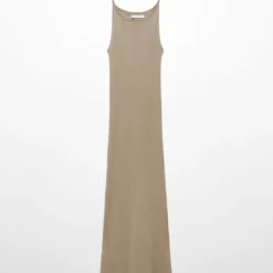 Robe Fendue Maille Côtelée -Promos Chaudine Magasin 57064425 37 B