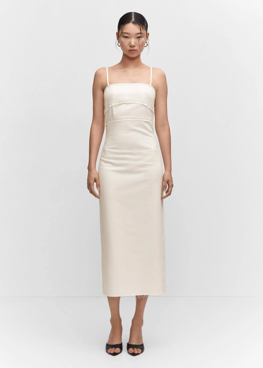 Robe En Jean Détail Coutures 2 Robe En Jean Détail Coutures – Image 2