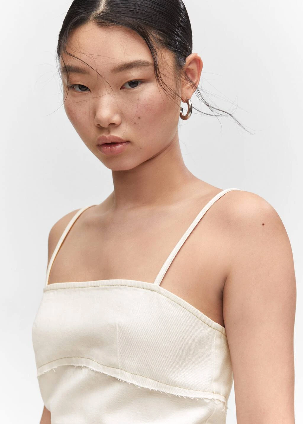 Robe En Jean Détail Coutures 4 Robe En Jean Détail Coutures – Image 4