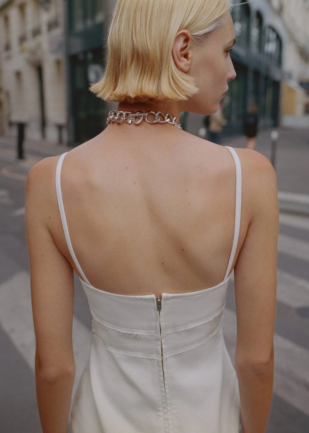 Robe En Jean Détail Coutures 5 Robe En Jean Détail Coutures – Image 5