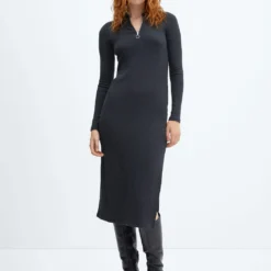 Robe Décolleté Zippé -Promos Chaudine Magasin 57065811 95 99999999 01