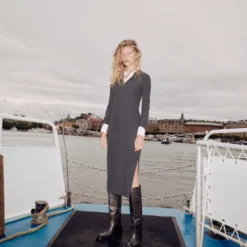 Robe Décolleté Zippé -Promos Chaudine Magasin 57065811 95 D6