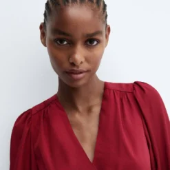 Robe Courte Manches Bouffantes -Promos Chaudine Magasin 57065980 78 D1