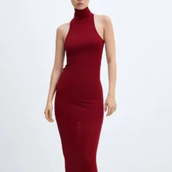 Robe Midi Col Montant