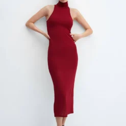 Robe Midi Col Montant -Promos Chaudine Magasin 57067125 78 D2