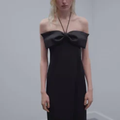 Robe Cache-cœur Col Nœud -Promos Chaudine Magasin 57071173 99