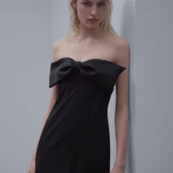 Robe Cache-cœur Col Nœud -Promos Chaudine Magasin 57071173 99 D1