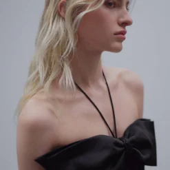 Robe Cache-cœur Col Nœud -Promos Chaudine Magasin 57071173 99 D4