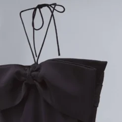 Robe Cache-cœur Col Nœud -Promos Chaudine Magasin 57071173 99 D8