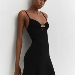 Robe Maille Détail Strass -Promos Chaudine Magasin 57072516 99 D2