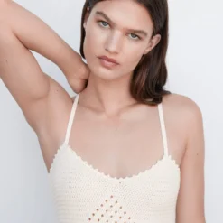 Robe Maille Détail Ajouré 9 Robe Maille Détail Ajouré -Promos Chaudine Magasin 57072879 02 D1