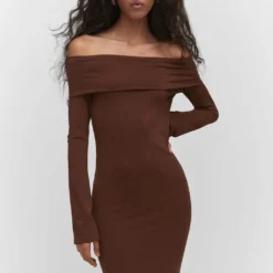 Robe Midi épaules Dénudées