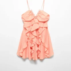 Robe Volants Lyocell -Promos Chaudine Magasin 57073819 25 B