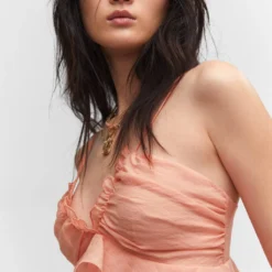 Robe Volants Lyocell -Promos Chaudine Magasin 57073819 25 D1