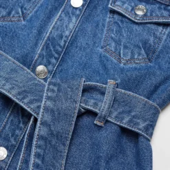 Robe Denim Ceinture -Promos Chaudine Magasin 57074416 TO D8