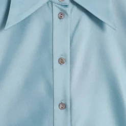 Robe Chemise Ajustée Satinée -Promos Chaudine Magasin 57076025 50 D8