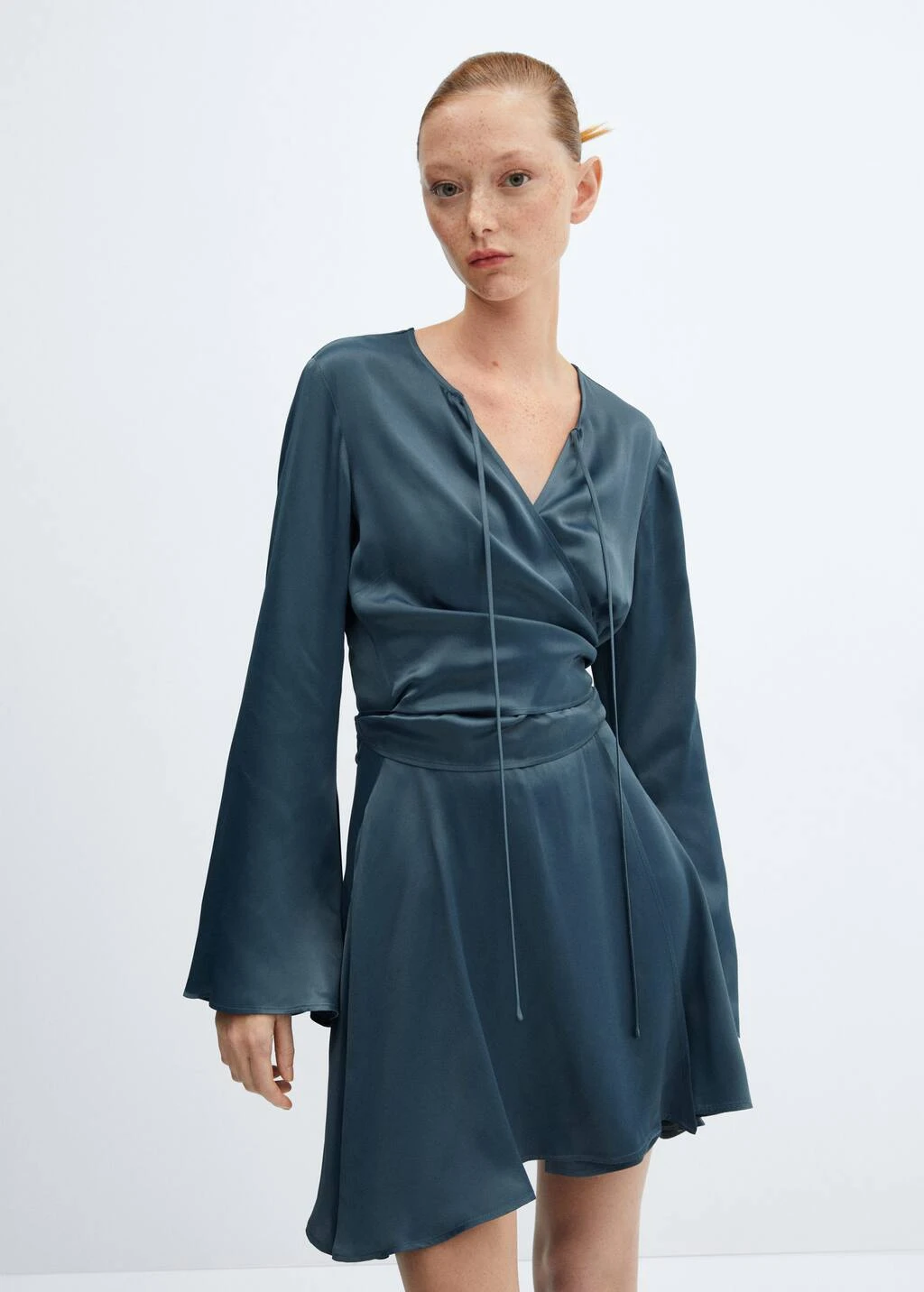 Robe Cache-cœur Satinée 1 Robe Cache-cœur Satinée