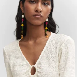 Robe Texturée Détail Anneau -Promos Chaudine Magasin 57081174 05 D1