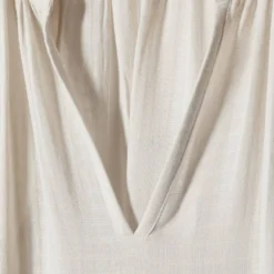 Robe Maxi Coton Col V -Promos Chaudine Magasin 57082878 05 D8